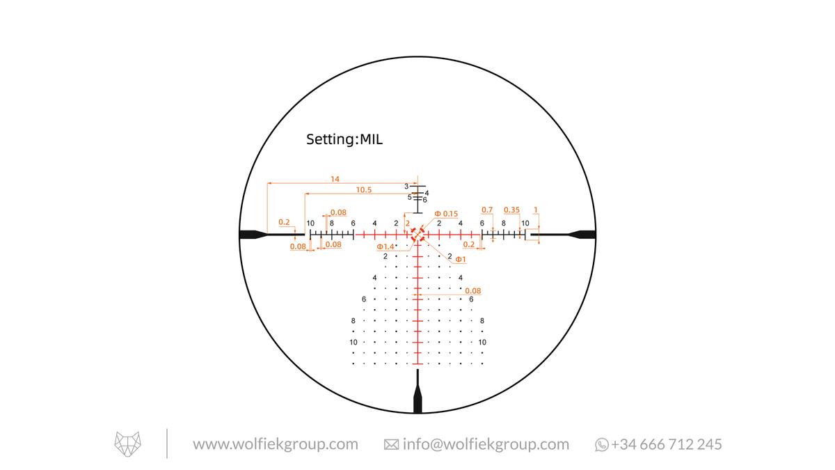Vector Optics Continental Riflescope · x6 2-12x44 CTR MPVO