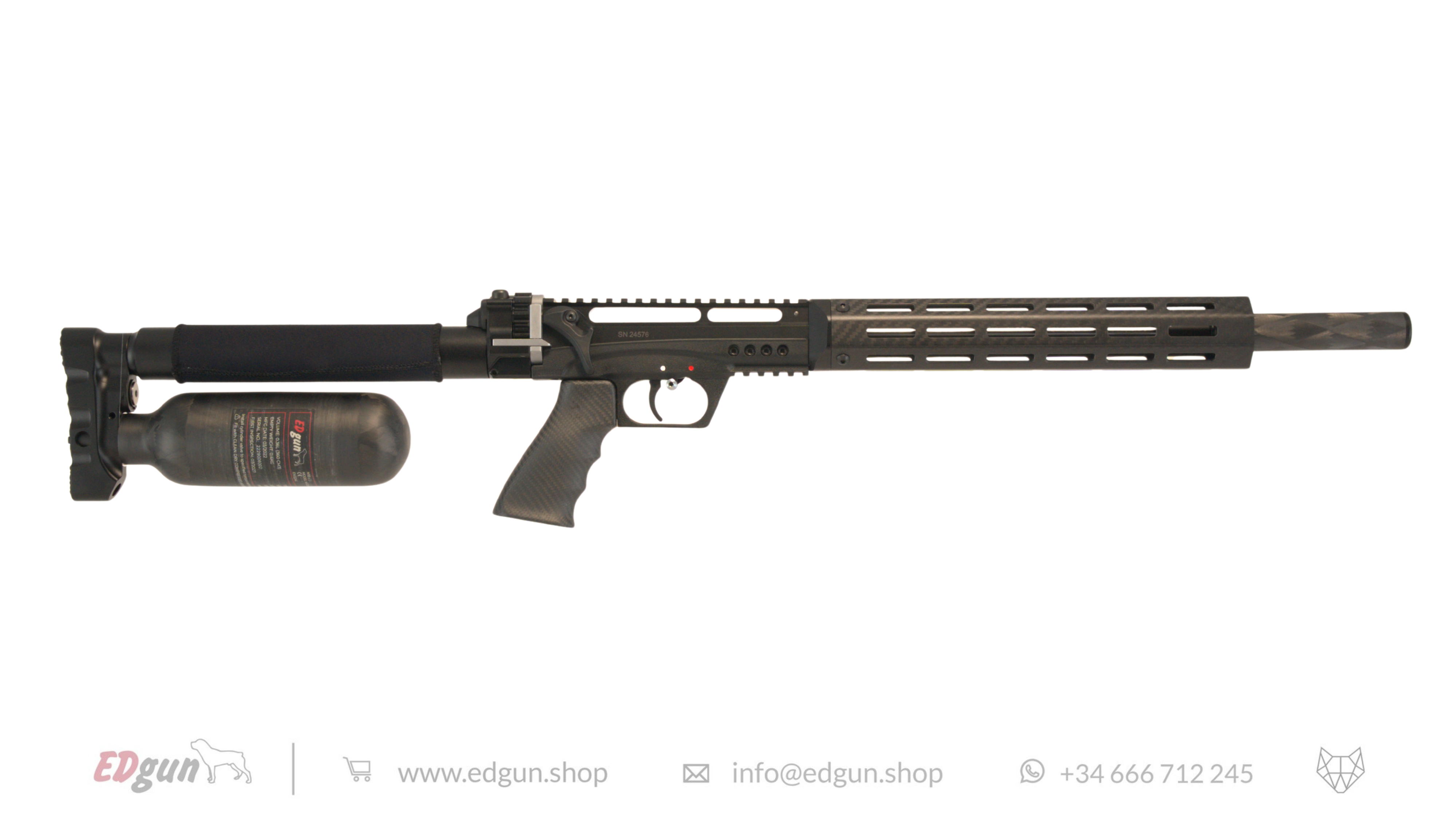 EDgun Leshiy 2 Lite HP Air Rifle - Tuned by Wolfiek - Cal .22 (5.5mm)