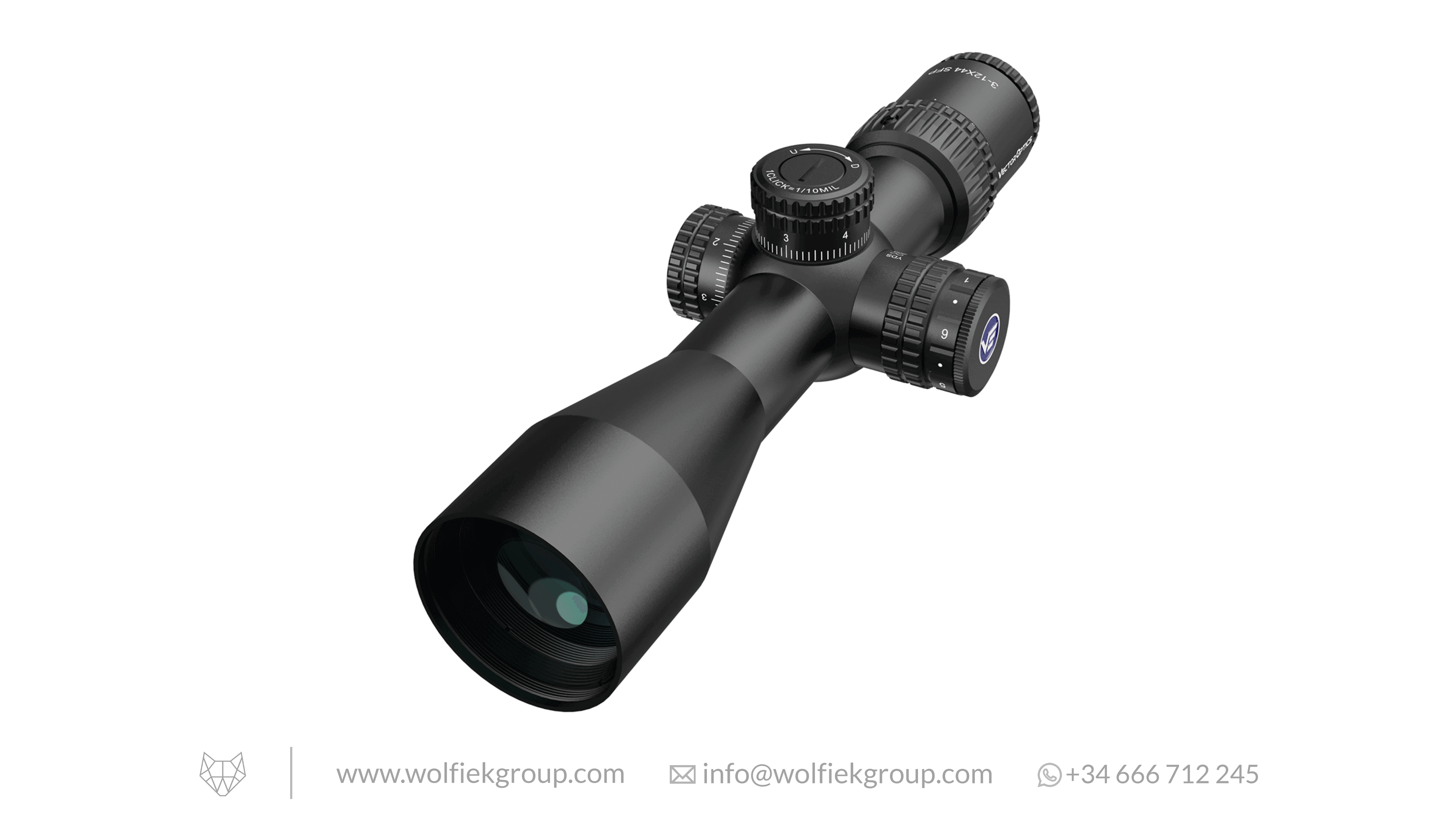 Vector Optics Veyron Compact Riflescope · 3-12x44IR SFP