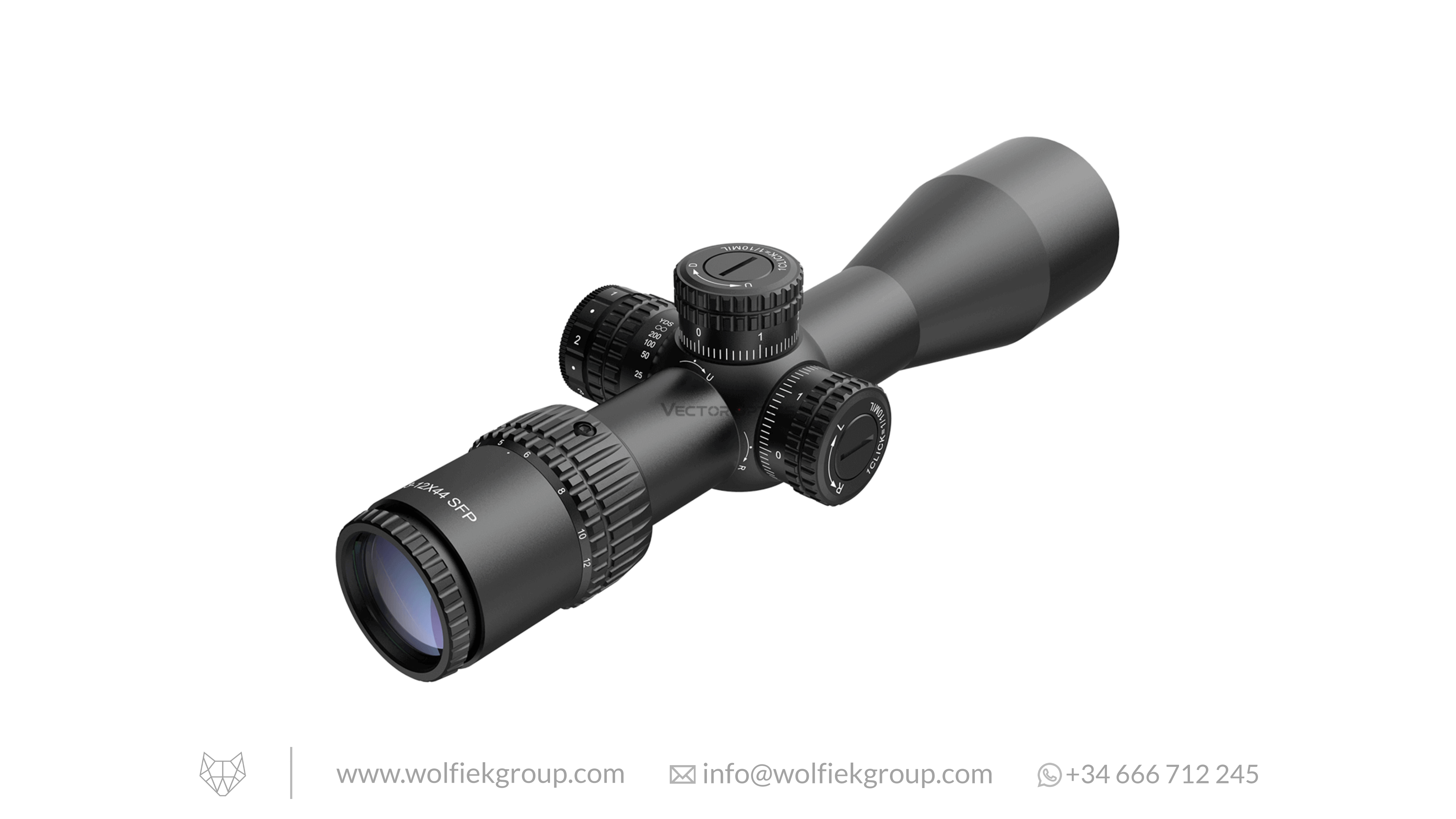 Vector Optics Veyron Compact Riflescope · 3-12x44IR SFP