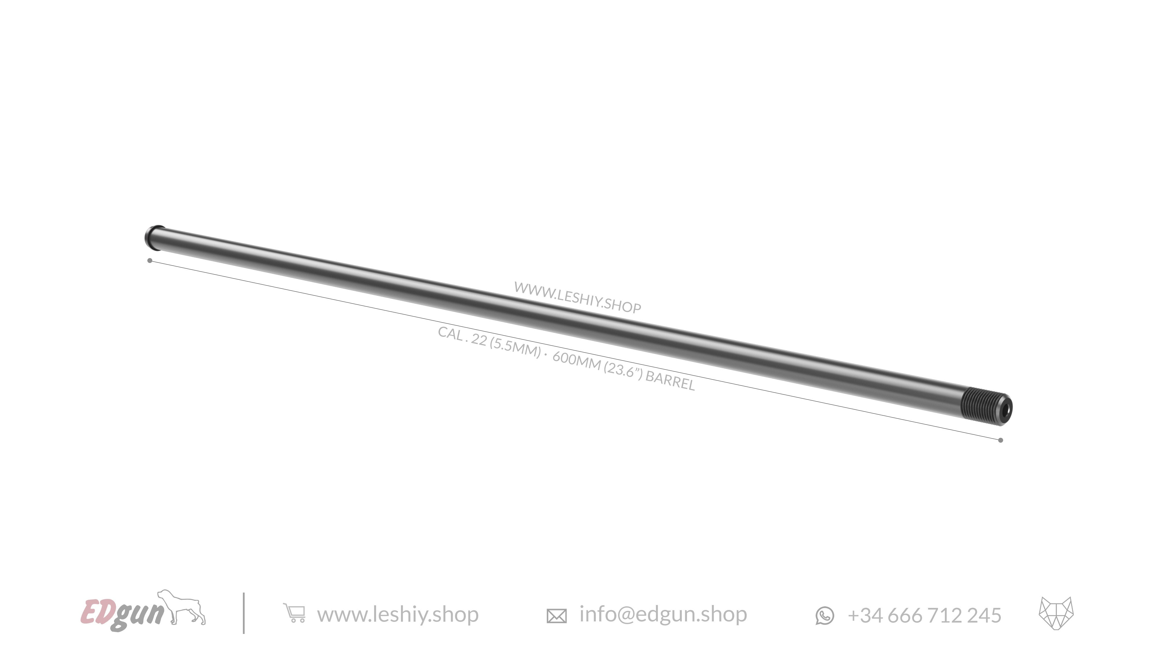 Barrels Lothar Walther cal. 22 (5.5mm) - 600mm (23.6¨) for Leshiy 2