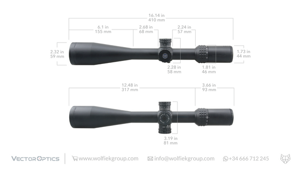 Lunette De Tir Vector Optics SENTINEL-X 10-40x50 chasse tir